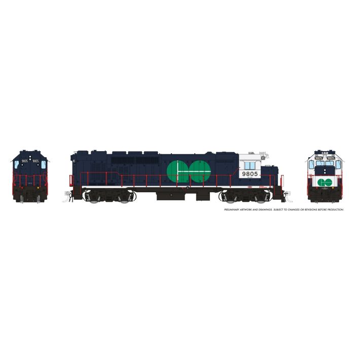 Rapido GP40TC (34503) | GO Transit #602 | DC/DCC/Sound | HO Scale
