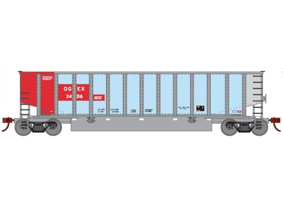 Athearn Bethgon Coalporter w/ Load - Oklahoma Gas & Electric OCEX #3406 - N Scale (NOS)