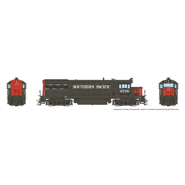 Rapido GE U25B Low Hood (35074) | Southern Pacific #6739 | DC/Silent | HO Scale