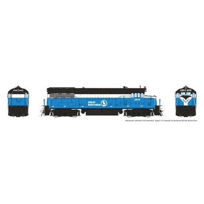 Rapido GE U25B Low Hood (35577) | Great Northern #2514 | DC/DCC/Sound | HO Scale