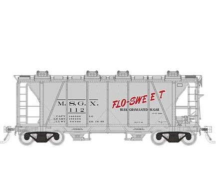 Rapido Enterprise 2-Bay Covered Hopper | Flo-Sweet MSGX #112 | HO Scale