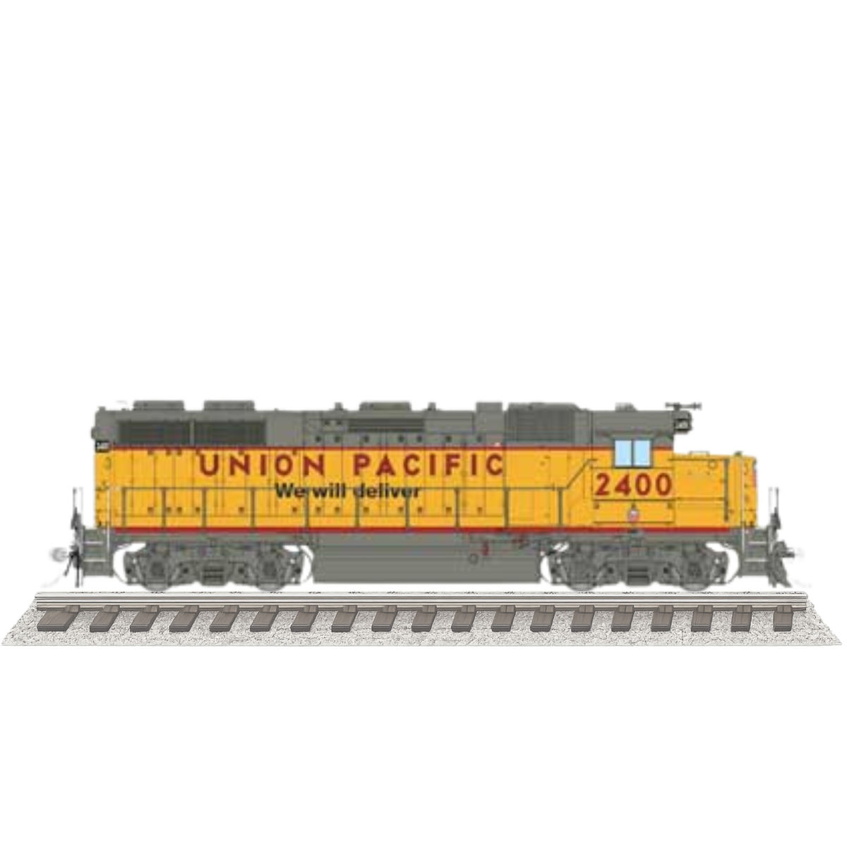 Rapido 38572 EMD GP38 Low Nose Union Pacific #2401 Dash-3 Rebuild 1997+ We Will Deliver DCC & Sound HO Scale