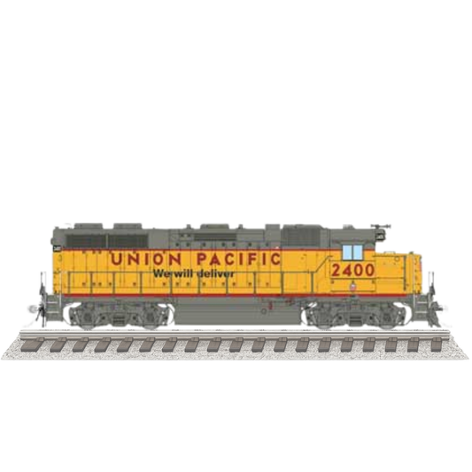 Rapido 38072 EMD GP38 Low Nose Union Pacific #2401 Dash-3 Rebuild 1997+ We Will Deliver DC/Silent HO Scale [OPTIONAL DCC UPGRADE]