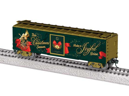 Lionel (2654350) | 40' Steel Flat-End Boxcar w/ Sounds | Christmas #26 | HO Scale [PRE-ORDER]