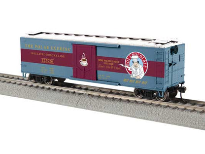 Lionel • 2654400 | 40' Steel Flat-End Plug-Door Reefer/Boxcar | The Polar Express #122526 (Hot Chocolate) | HO Scale [PRE-ORDER]