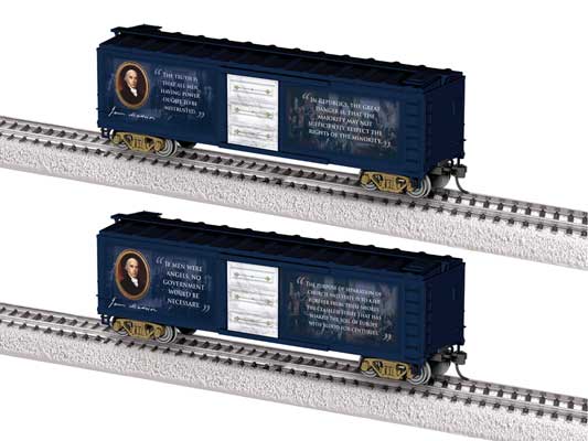 Lionel • 2664140 | 40' Steel Flat-End Boxcar | James Madison | HO Scale [PRE-ORDER]