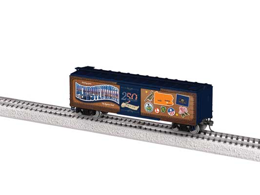 Lionel • 2664170 | 40' Steel Flat-End Boxcar | Pennsylvania | 50 State Series | HO Scale [PRE-ORDER]