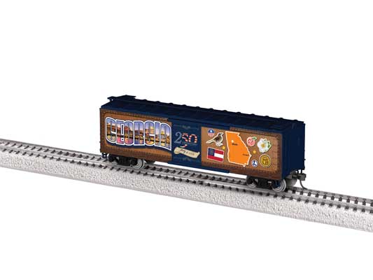 Lionel • 2664190 | 40' Steel Flat-End Boxcar | Georgia | 50 State Series | HO Scale [PRE-ORDER]