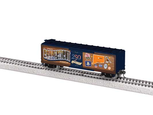 Lionel • 2664200 | 40' Steel Flat-End Boxcar | Connecticut | 50 State Series | HO Scale [PRE-ORDER]