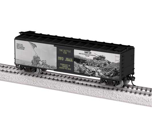Lionel • 2564010 | 40' Steel Flat-End Boxcar | WWI II Iwo Jima 80th Anniversary | HO Scale [PRE-ORDER]