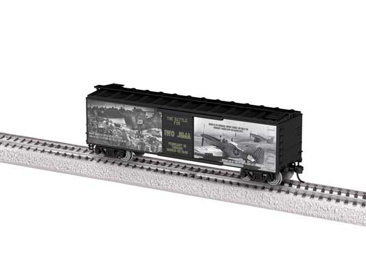Lionel • 2564010 | 40' Steel Flat-End Boxcar | WWI II Iwo Jima 80th Anniversary | HO Scale [PRE-ORDER]