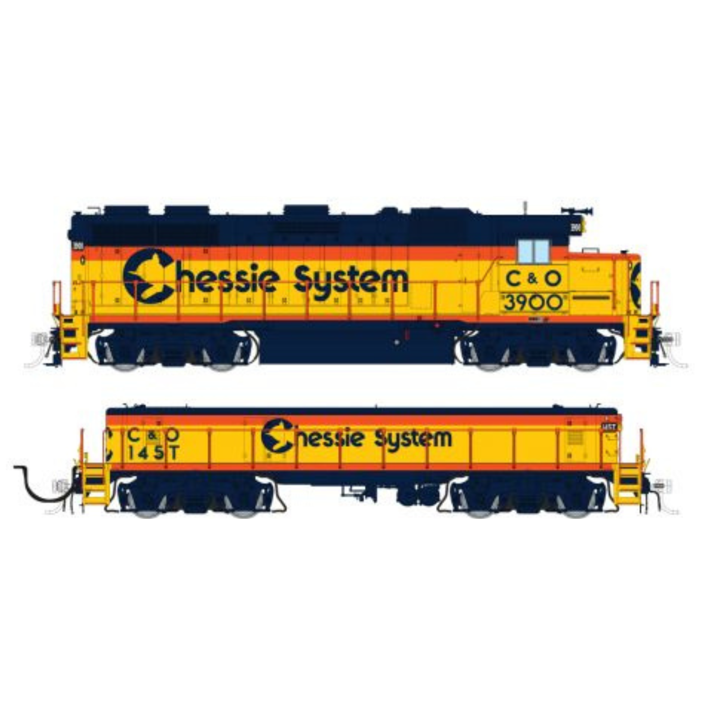 Rapido (39522) | EMD GP39 Locomotive and SWMT Slug | CSX C&O Sublettering #3916 + #142T | DC/DCC/Sound | HO Scale [PRE-ORDER]