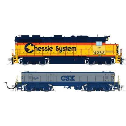 Rapido (39023) | EMD GP39 Locomotive and SWMT Slug | CSX Chessie Patch #4284 + #1046 | DC/Silent | HO Scale [PRE-ORDER]