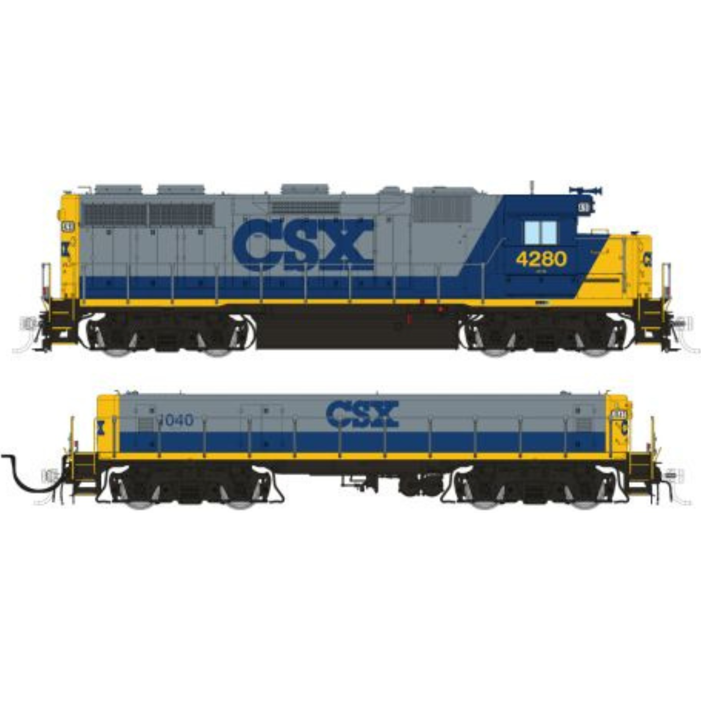 Rapido (39027) | EMD GP39 Locomotive and SWMT Slug | CSX #4280 + #1040 | YN2 | DC/Silent | HO Scale [PRE-ORDER]