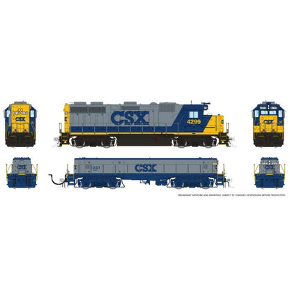 Rapido (39529) | EMD GP39 Locomotive and SWMT Slug | CSX #4299 + #1041 | YN2/G&B | DC/DCC/Sound | HO Scale [PRE-ORDER]