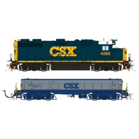 Rapido (39533) | EMD GP39 Locomotive and SWMT Slug | CSX #4295 + #1043 | YN3/G&B | DC/DCC/Sound | HO Scale [PRE-ORDER]