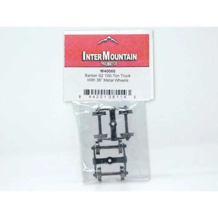 InterMountain Barber S2 100-Ton Truck w/ 36" Metal Wheels (W40060) | HO Scale