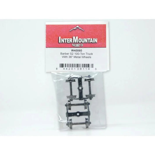 InterMountain Barber S2 100-Ton Truck w/ 36" Metal Wheels (W40060) | HO Scale