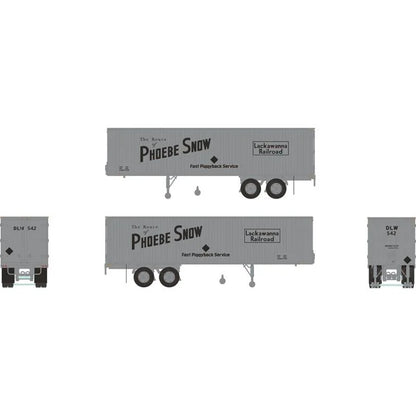 Rapido 35' Fruehauf Integral-Post Volume Van (403005) | Lackawanna Railroad #550 | Route of Phoebe Snow | HO Scale