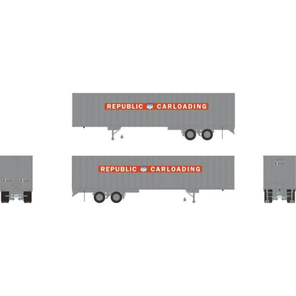 Rapido 40' Fruehauf Exterior Post Volume Van (403031) | Republic Carloading S-4032 | HO Scale