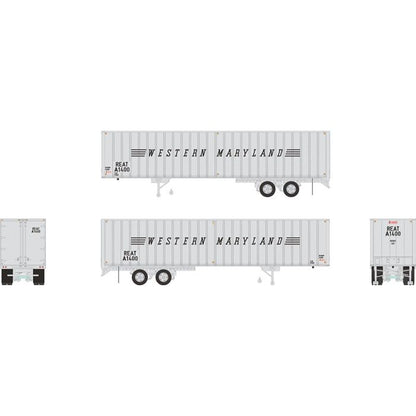 Rapido 40' Fruehauf Exterior Post Volume Van (403034) | Western Maryland A1400 | HO Scale