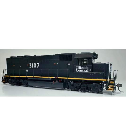 Rapido (40551) | EMD GP40R | Illinois Central #3107 | Late Death Star Scheme | DC/DCC/Sound | HO Scale