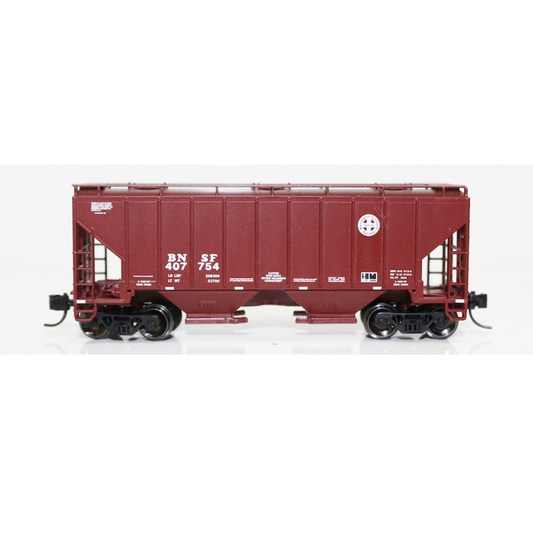 Fox Valley Models 3000 cu ft 2-Bay Covered Hopper • BNSF #407780 • N Scale (Pre-Owned)