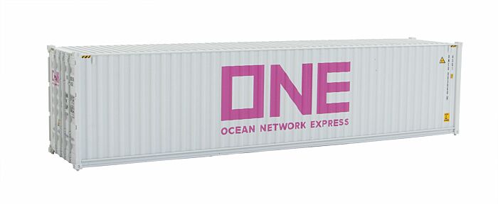 Walthers SceneMaster, 40' Hi Cube Corrugated Side Container, Ocean Network Express ONE, Assembled, HO Scale
