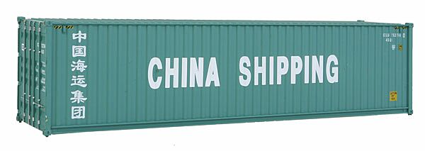 Walthers SceneMaster, 40' Hi Cube Corrugated Side Container, China Shipping, Assembled, HO Scale