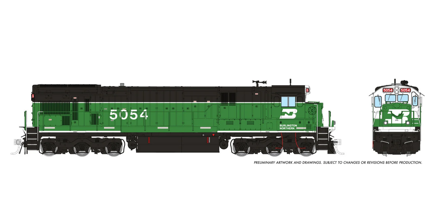 Rapido C36-7 - Burlington Northern #5057 - Sound - DC/DCC - HO Scale