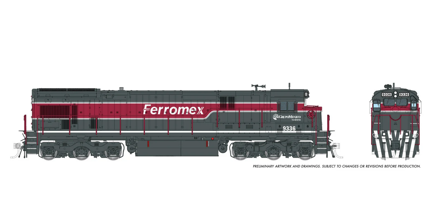 Rapido C36-7 - Ferromex #9336 - Sound - DC/DCC - HO Scale