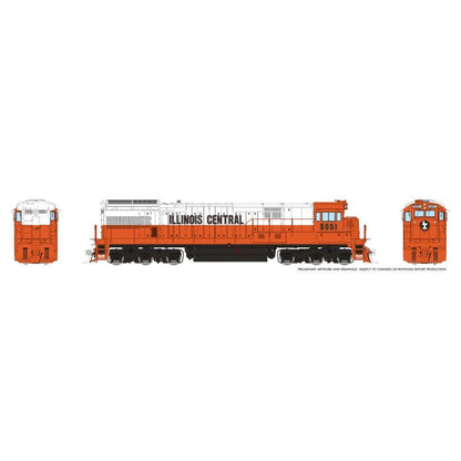 Rapido GE U33C w/ Faring (43012) | Illinois Central #5058 | DC/Silent | HO Scale [PRE-ORDER]