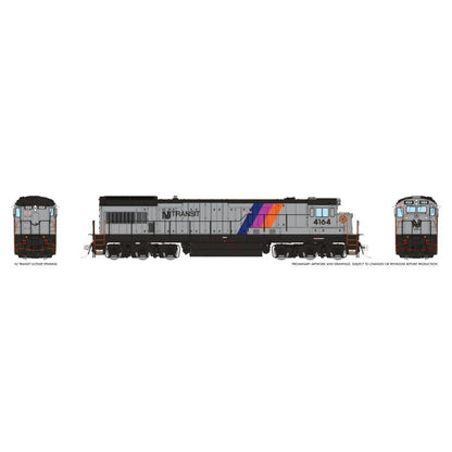Rapido GE U34CH (43616) | New Jersey Transit #4158 "Disco Stripe" | DC/DCC/Sound | HO Scale [PRE-ORDER]