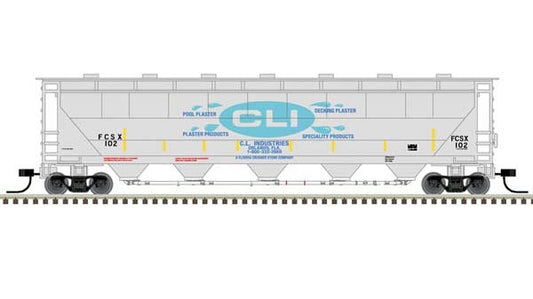 Atlas Trinity PD5000 Covered Hopper | CLI Industries FCSX #104 | N Scale