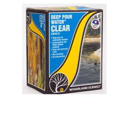 Woodland Scenics (4510) • Deep Pour Water(TM) • Water System • Clear • 12 oz • All Scales