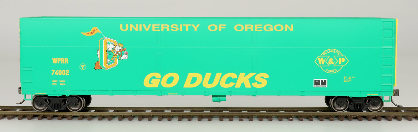 InterMountain (4521005) | FMC Welded Side Woodchip Gondola | University of Oregon Ducks #74002 | HO Scale
