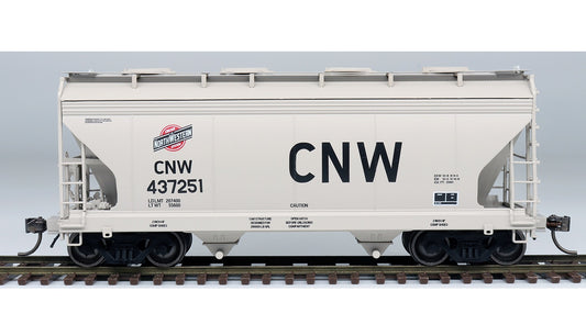 InterMountain ACF Center Flow 2-Bay Hopper - Chicago & North Western CNW #437264 - N Scale