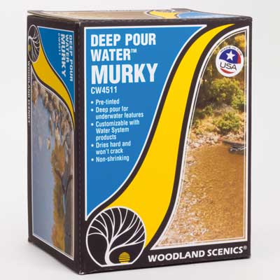 Woodland Scenics (4511) • Deep Pour Water(TM) • Water System • Murky • 12 oz • All Scales