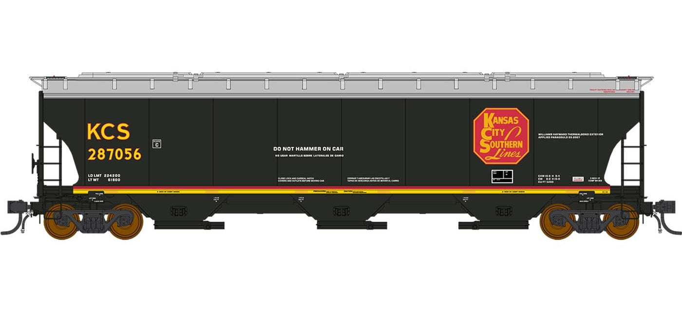 InterMountain Trinity 5161 Cu. Ft. Hopper - Kansas City Southern KCS #286764 - HO Scale