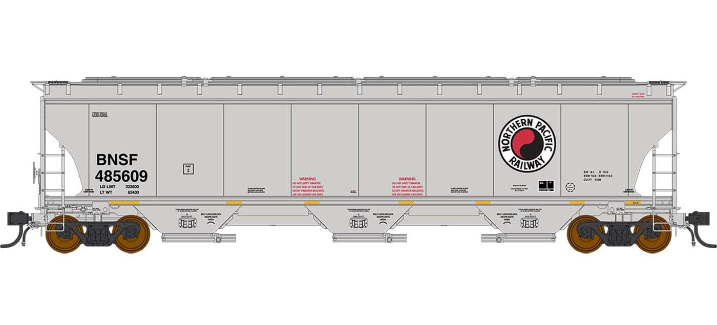 InterMountain Trinity 5161 Cu. Ft. Hopper - Northern Pacific #488312 - BNSF Heritage - HO Scale