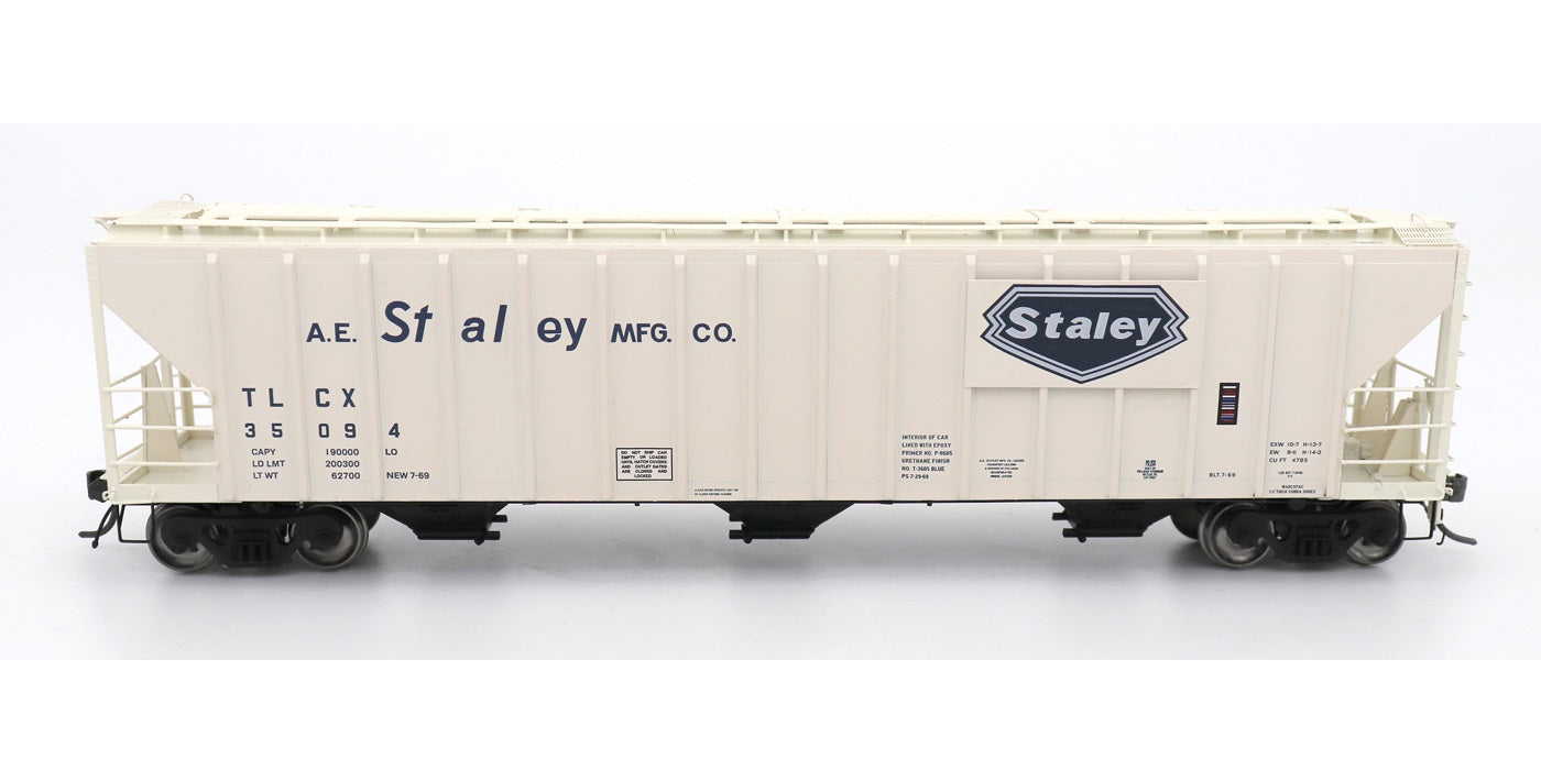InterMountain (472213-04) | 4785 PS2-CD Covered Hoppers (Early End Frame Version) | A.E. Staley #35094 | HO Scale