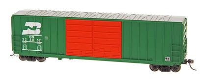 InterMountain 50' 5283 Cu Ft Double-Door Boxcar (48314-11) | Burlington Northern #223957 | HO Scale
