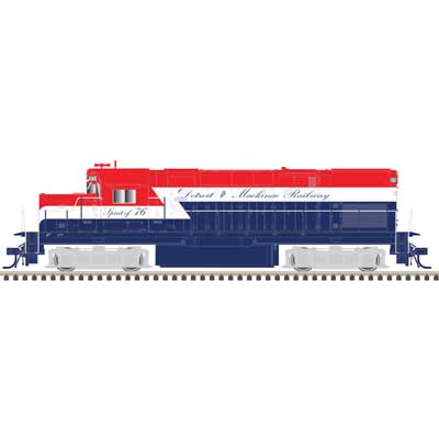 Atlas Master Silver Alco C420 Low Nose Detroit & Mackinac #976 Bicentennial Standard DC N Scale