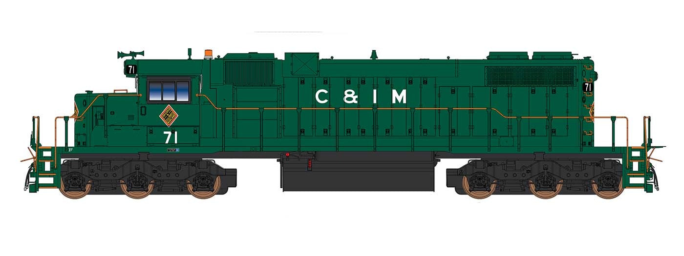 InterMountain SD38-2 - Chicago & Illinois Midland #73 - ESU LokSound - DCC - HO Scale