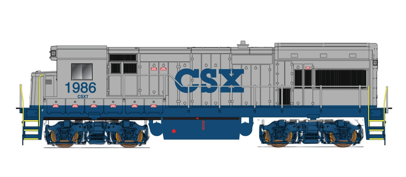 InterMountain GE U18B - CSX #1898 - FB-2 - Grey Ghost - ESU LokSound - DCC - HO Scale