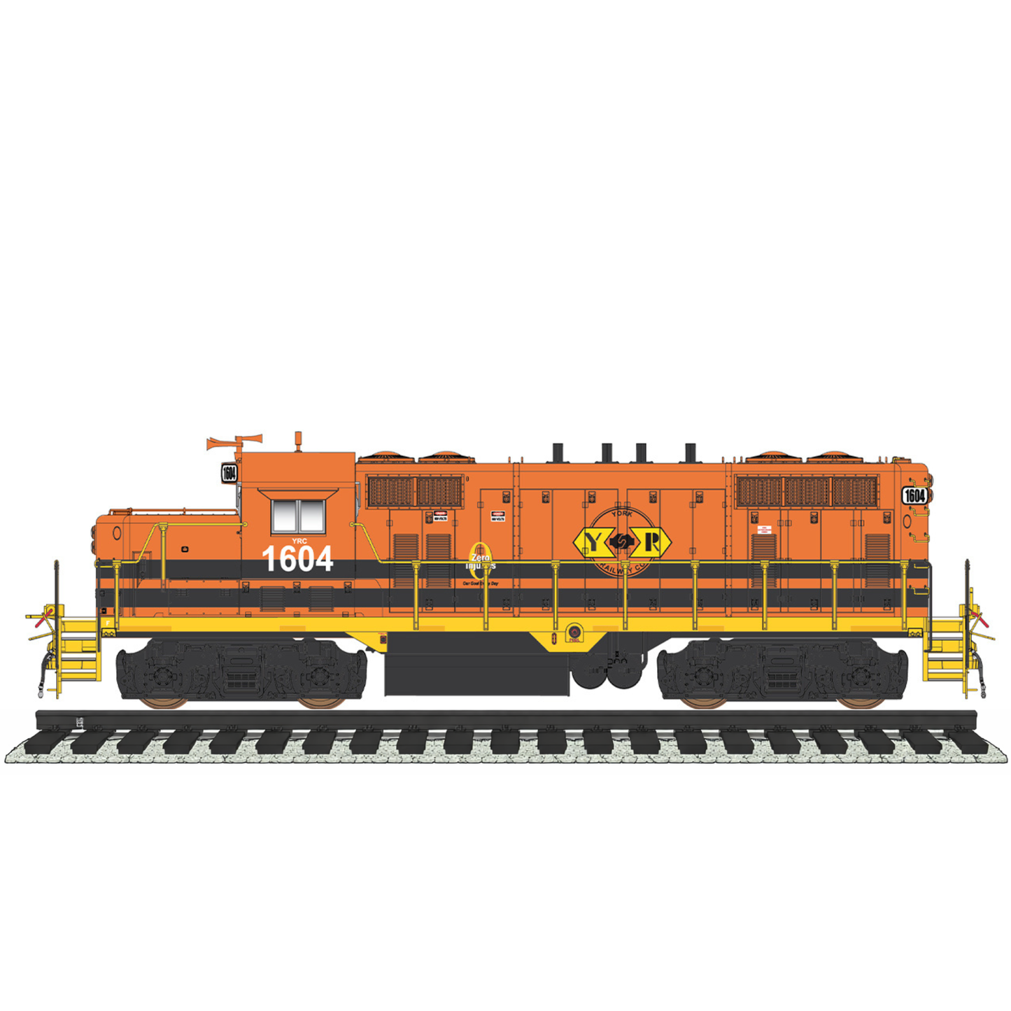 InterMountain (49830S-01) GP16 | Genesee & Wyoming - YRC Marks #1600 | DCC/Sound | HO Scale