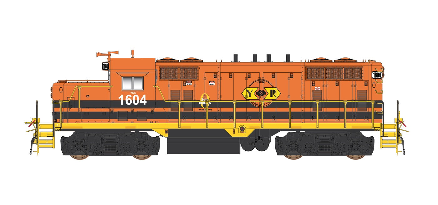 InterMountain GP16, York Railway Co - Genesee & Wyoming #1604, DCC, ESU LokPilot 5, No Sound, HO Scale