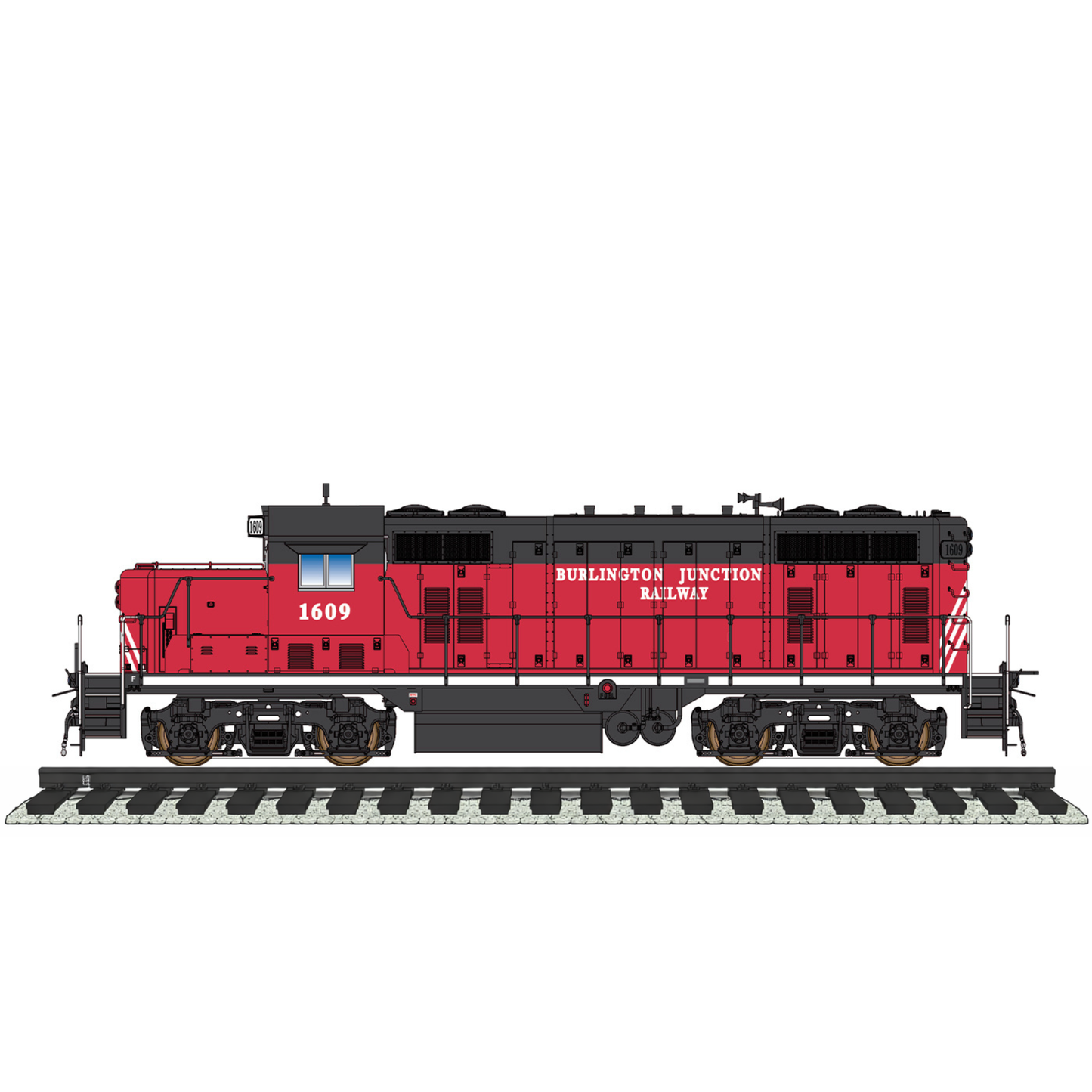 InterMountain (49840S-02) GP16 | Burlington Junction Railway #1609 | DCC/Sound | HO Scale