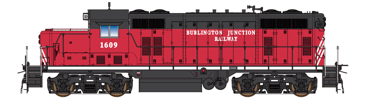 InterMountain (49840S-02) GP16 | Burlington Junction Railway #1609 | DCC/Sound | HO Scale
