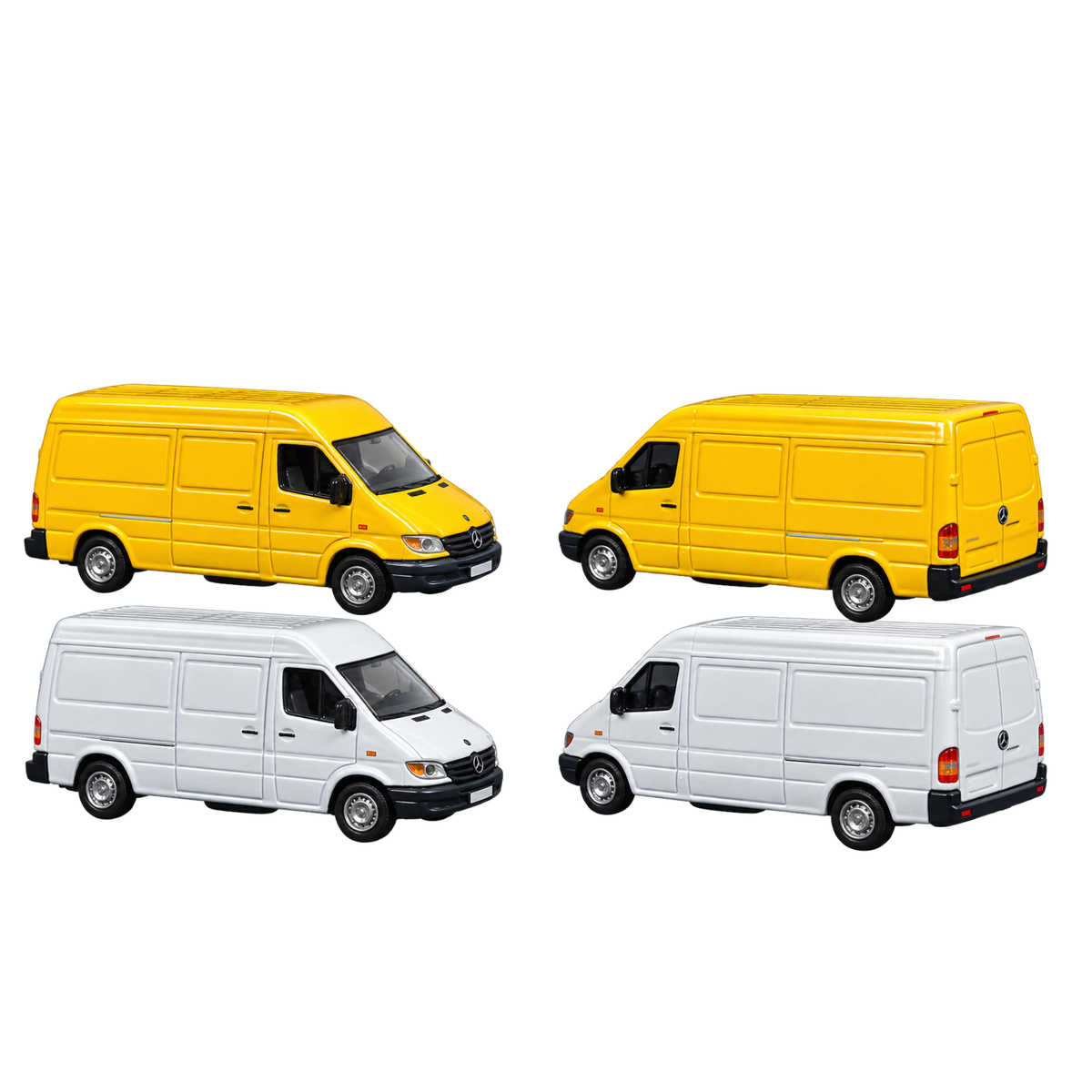Unknown Brand Work Vans 4-Piece Assortment HO Scale (Pre-Owned)